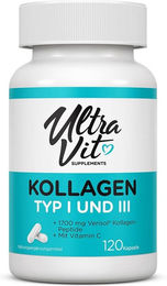 UltraVit Collagen Typ I & III Kapseln mit Rindercollagen 120 Kapseln – Bild 1 von 1