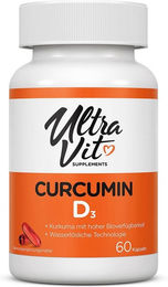 UltraVit Curcumin D3 Kapseln mit standardisiertem Extrakt 60 Stück – Bild 1 von 1