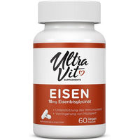Produktbild von UltraVit Eisen Bisglycinat Kapseln vegan 60 Stück