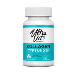 UltraVit Kollagen Typ I & III Verisol mit Vitamin C 120 Kapseln – Bild 1 von 1