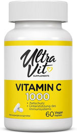 UltraVit Vitamin C Kapseln mit Ascorbinsäure 1000 mg vegan – Bild 1 von 1