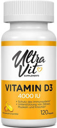 UltraVit Vitamin D3 4000 IU Kapseln 120 Stück – Bild 1 von 1