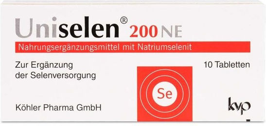 Uniselen 200 NE von Köhler Pharma Natriumselenit Tabletten glutenfrei und ohne Zusatzstoffe für Erwachsene, Schwangere und Stillende – Bild 1 von 1
