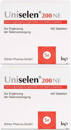 Uniselen® Köhler Pharma Natriumselenit 200 µg Tabletten 100 Stück laktosefrei und glutenfrei – Bild 1 von 1