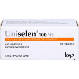Uniselen Natriumselenit 100 µg Tabletten von Köhler Pharma GmbH 50 Stück glutenfrei laktosefrei ohne Zusatzstoffe für Erwachsene Schwangere und Stillende – Bild 1 von 1