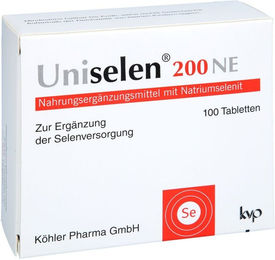 Uniselen Natriumselenit Tabletten 200 µg von Köhler Pharma GmbH für Erwachsene, Schwangere und Stillende, 100 Stück – Bild 1 von 1