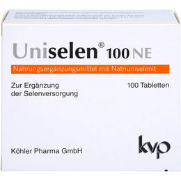 Uniselen Natriumselenit Tabletten von Köhler Pharma GmbH 100 Stück laktosefrei und glutenfrei – Bild 1 von 1