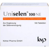 Produktbild von Uniselen Natriumselenit Tabletten von Köhler Pharma GmbH 100 Stück laktosefrei und glutenfrei
