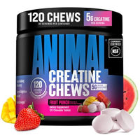 Produktbild von Universal Nutrition Animal Creatine Performance Chew Tabs Fruit Punch Kautabletten mit 5 g Kreatin Monohydrat 120 Stück