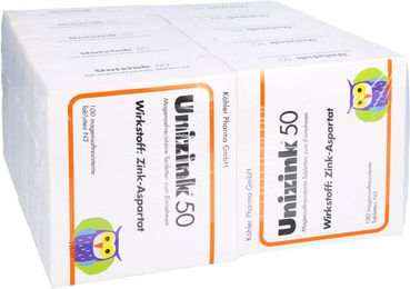 Unizink 50 Köhler Pharma magensaftresistente Tabletten 50 mg 1000 Stück – Bild 1 von 1