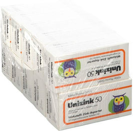 Unizink 50 magensaftresistente Tabletten mit Zink, glutenfrei und laktosefrei – Bild 1 von 1