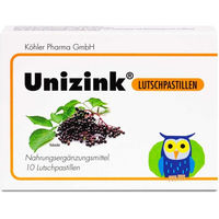 Produktbild von Unizink Lutschtabletten glutenfrei und laktosefrei