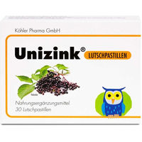 Produktbild von Unizink Lutschtabletten glutenfrei und laktosefrei
