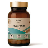 Produktbild von UNUVI Melatonin 1 mg vegetarische Tabletten ohne Zusatzstoffe 120 Stück