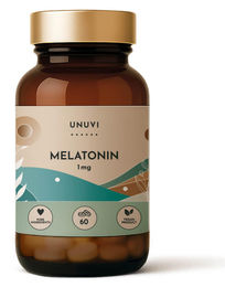 UNUVI Melatonin 1 mg vegetarische Tabletten ohne Zusatzstoffe 60 Stück – Bild 1 von 2