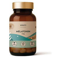 Produktbild von UNUVI Melatonin 1 mg vegetarische Tabletten ohne Zusatzstoffe 60 Stück