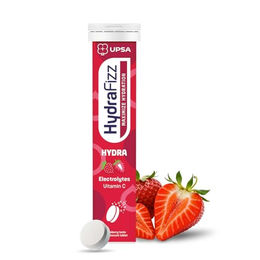 UPSA HydraFizz Hydra Elektrolyte Erdbeere Brausetabletten 16 Stück – Bild 1 von 3