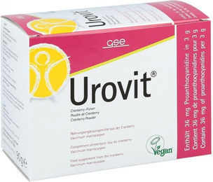 Urovit Cranberry Pulver mit GSE BIO-Qualität vegan und ohne Zusatzstoffe 30 Beutel – Bild 1 von 1