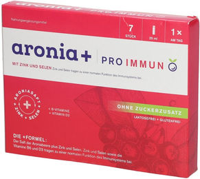 URSAPHARM Aronia+ Pro Immun Trinkampullen mit Zink und Selen, 7 Stück, zuckerfrei, laktosefrei und glutenfrei – Bild 1 von 6