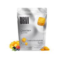 Produktbild von URVI Kreatin Monohydrat Gummies mit Taurin und Vitamin B2 Beere 120 Stück glutenfrei