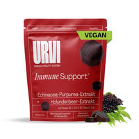 Produktbild von URVI Multivitamin Immune Support Gummis mit Echinacea und Holunderbeere, vegan, zuckerfrei und glutenfrei
