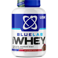 Produktbild von USN Blue Lab Whey Protein Pulver Chocolate-Blueberry 2 kg vegetarisch