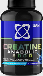 USN Creatine Anabolic 5000 Creatin Pulver Blue Raspberry 900 g – Bild 1 von 1