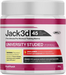 USP Labs Jack3d Advanced Pre-Workout Pulver Fruchtpunsch 315 g – Bild 1 von 1