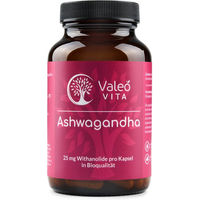 Produktbild von Valeo Vita Ashwagandha Kapseln mit 5 % Withanoliden vegan und ohne Zusatzstoffe