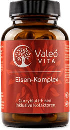 Valeo Vita Eisen-Komplex Kapseln vegan ohne Zusatzstoffe 60 Stück – Bild 1 von 3