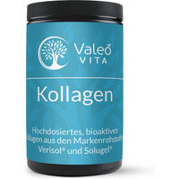 Produktbild von Valeo Vita Kollagenpulver aus Rind Typ I und Typ III, zuckerfrei und ohne Zusatzstoffe