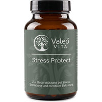 Produktbild von Valeo Vita Stress Protect KSM-66 Ashwagandha Rosenwurz und Vitalpilze mit B-Vitaminen vegan 90 Kapseln