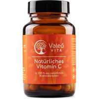 Produktbild von Valeo Vita Vitamin C aus Acerola und Hagebutte Kapseln vegan glutenfrei laktosefrei ohne Zusatzstoffe