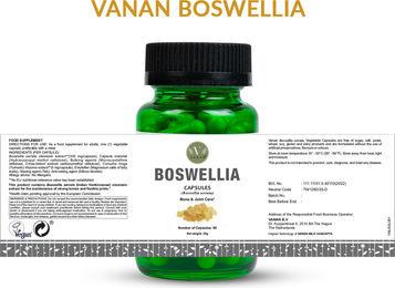 Vanan Bonduc Kapseln mit Boswellia Weihrauch vegan und Halal 60 Stück – Bild 1 von 2