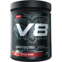 Produktbild von VAST Sports V8 Total Energy Pre-Workout Booster Tiger Limited Edition Pulver vegan zuckerfrei glutenfrei 20 Portionen