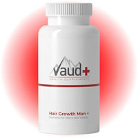 Produktbild von Vaud Haar Vitamine für Männer mit Zink, Biotin und Selen, hochdosierte Kapseln ohne Zusatzstoffe, 90 Stück