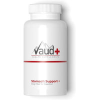 Produktbild von Vaud Stomach Support Flohsamenschalen Kapseln vegan und vegetarisch