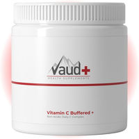 Produktbild von Vaud Vitamin C Buffered Calciumascorbat Pulver gepuffert vegan und ohne Zusatzstoffe für Erwachsene