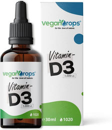 Vegan Drops Vitamin D3 Tropfen vegan ohne Zusatzstoffe – Bild 1 von 3