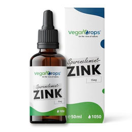 Vegan Drops Zink Tropfen mit 15 mg Zink pro Tagesdosis vegan und ohne Zusatzstoffe 2100 Tropfen – Bild 1 von 7