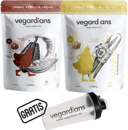 vegardians Bestseller Bundle mit 2x veganem EAA Protein Pulver und gratis Shaker – Bild 1 von 1