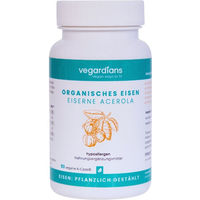 Produktbild von vegardians Organisches Eisen+ Active Vitamine Kapseln vegan für Frauen, Schwangere, Stillende und Sportler