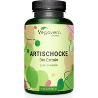 Produktbild von Vegavero Artischocke BIO Kapseln vegan ohne Zusatzstoffe