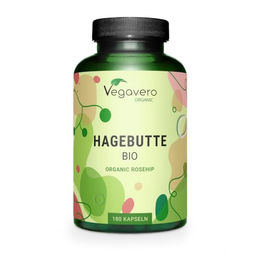 Vegavero Bio Hagebutte Kapseln vegan 180 Stück – Bild 1 von 4