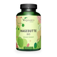 Produktbild von Vegavero Bio Hagebutte Kapseln vegan 180 Stück