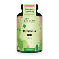 Produktbild von Vegavero Bio Moringa Tabletten vegan ohne Zusatzstoffe 180 Stück