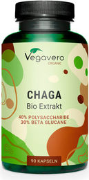 Vegavero Chaga Bio Extrakt Kapseln vegan 90 Stück – Bild 1 von 3