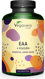 Vegavero EAA Tabletten mit allen 8 essenziellen Aminosäuren inklusive BCAAs und Histidin vegan 300 Stück – Bild 1 von 3