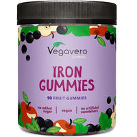 Produktbild von VEGAVERO Eisen Gummis vegan zuckerfrei ohne Zusatzstoffe für Kinder und Erwachsene