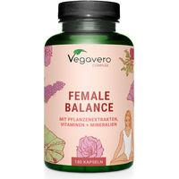 Produktbild von Vegavero Female Balance Complex Kapseln vegan ohne Zusatzstoffe 180 Stück